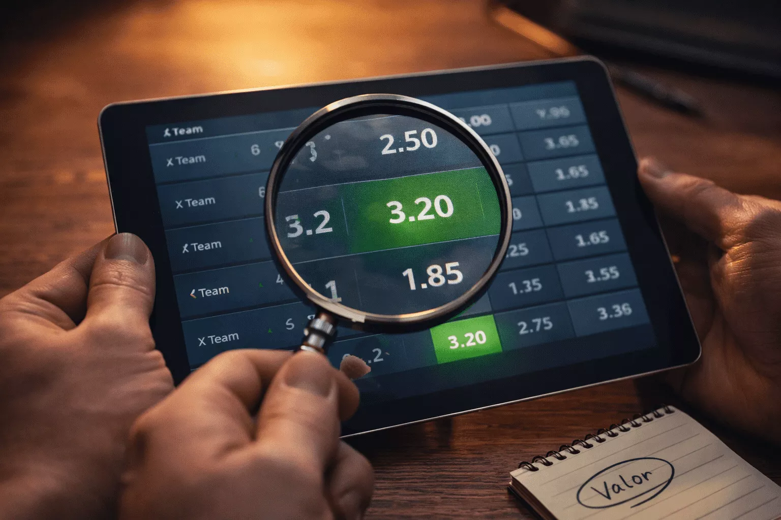 Conceito de value betting e apostas de valor